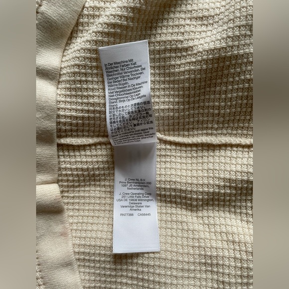 Madewell Men Ivory Johnny Collar Short Sleeve Sweater Polo Size Medium - Picture 15 of 15